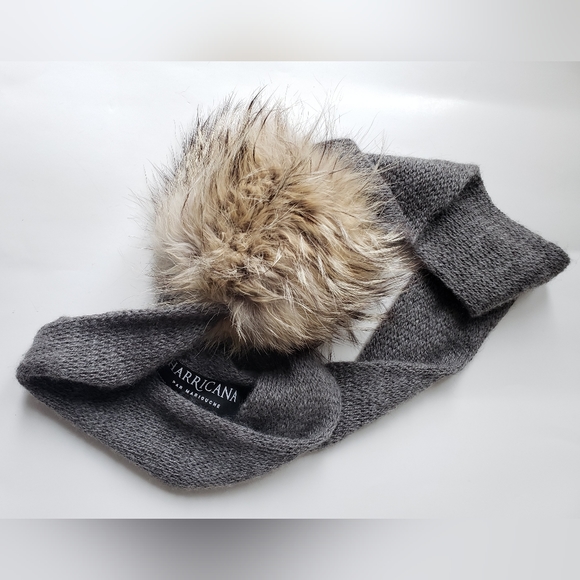 Harricana by Mariouche | Wool Snood with Fur Pompom - Picture 7 of 10